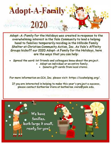 Adopt-A-Family for the Holidays Flyer