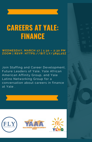 Careers at Yale: Finance Flyer