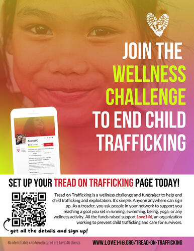 Tread On Trafficking Wellness Challenge Flyer