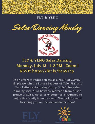 FLY & YLNG Salsa Dancing Flyer